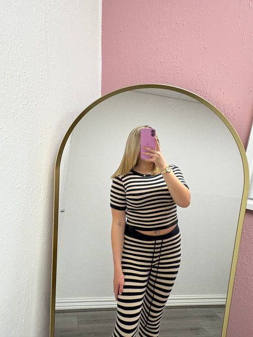 CELESTE STRIPE KNITTED SET