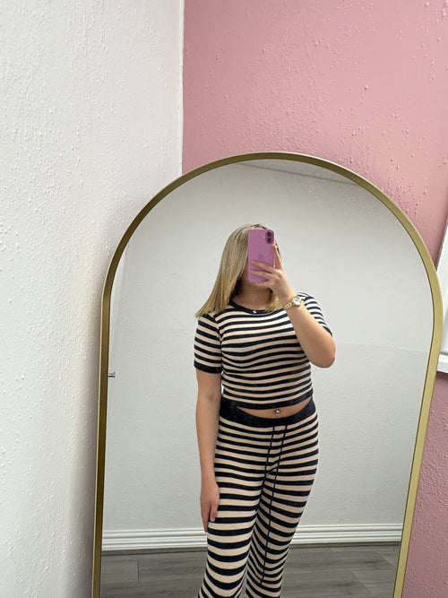 CELESTE STRIPE KNITTED SET