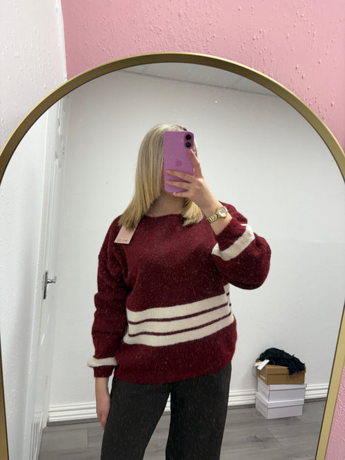 DENISE STRIPE KNITTED JUMPER
