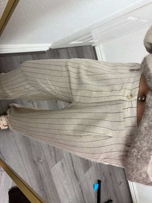 GIGI LINEN STRIPE TROUSER