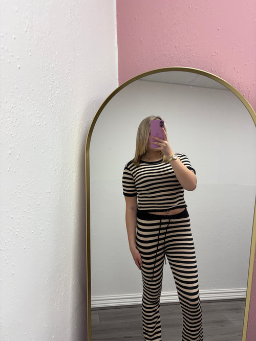 CELESTE STRIPE KNITTED SET