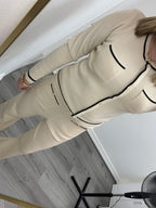 STEVIE KNITTED CONTRAST SET