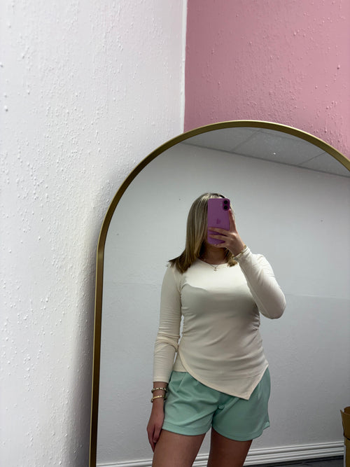 ASTRID FLEECE ASYMMETRICAL TOP