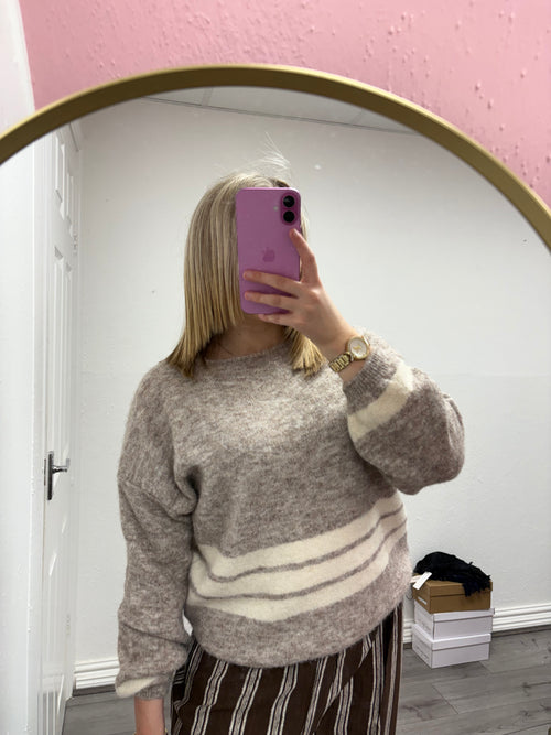 DENISE STRIPE KNITTED JUMPER