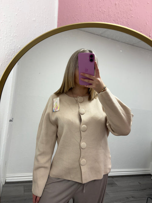 ASPEN CHUNKY BUTTON CARDIGAN