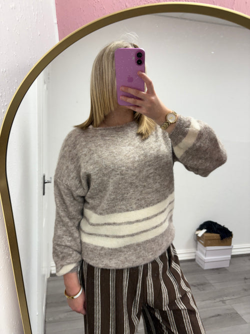 DENISE STRIPE KNITTED JUMPER