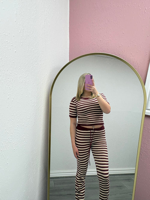 CELESTE STRIPE KNITTED SET