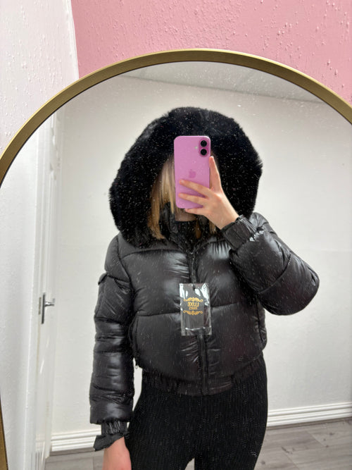 AURORA PADDED FUR COAT