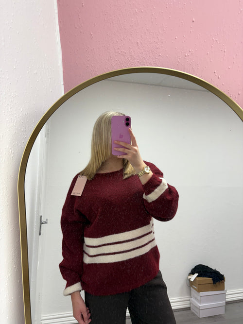DENISE STRIPE KNITTED JUMPER