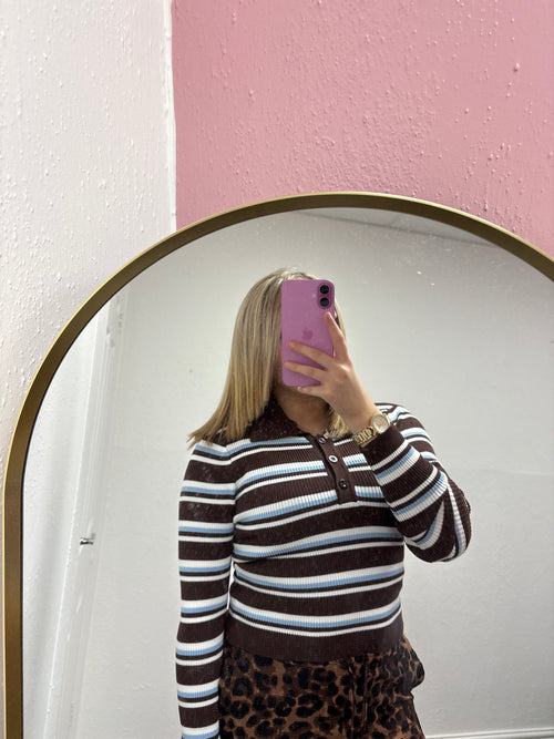 HAZEL STRIPE KNITTED TOP