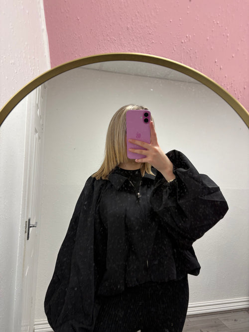CLARA BUBBLE HEM BALLOON SLEEVE JACKET