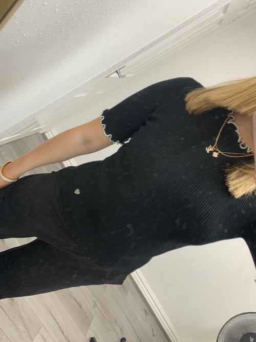 REMY FRILL KNITTED TOP