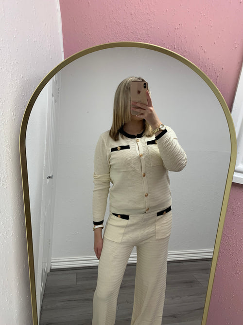 SASHA CRINKLE KNITTED SET