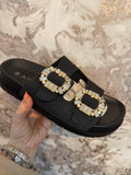 DELIA CHRYSTAL SLIDERS