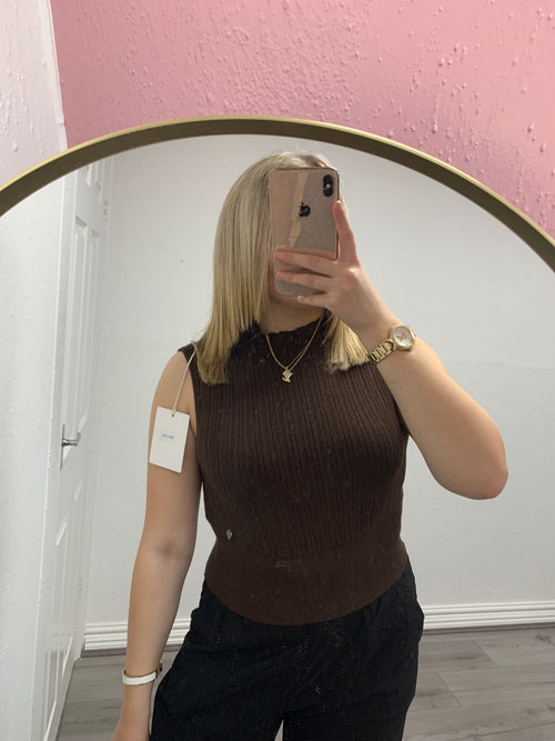 NICO KNITTED HIGH NECK TOP