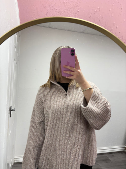EVA ZIP UP KNIT JACKET