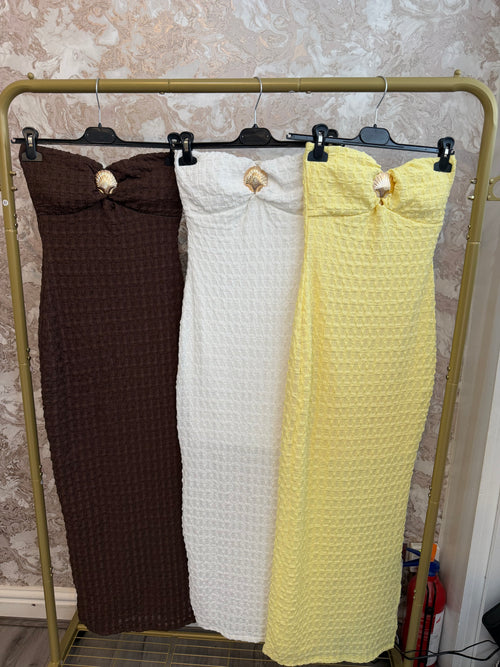 ESME SEASHELL BANDEAU DRESS