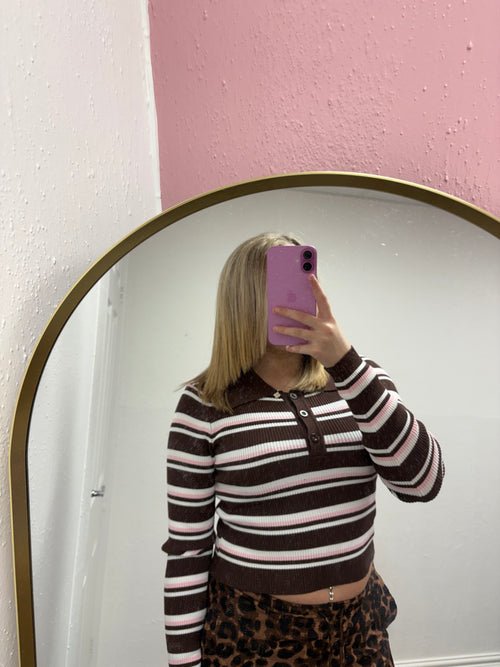 HAZEL STRIPE KNITTED TOP
