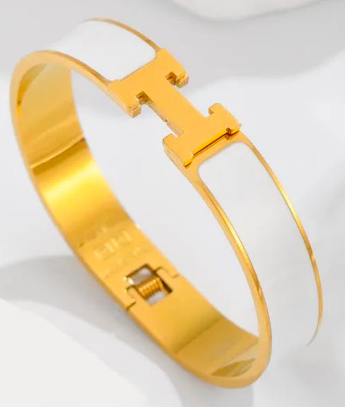 HERMES GOLD BANGLE