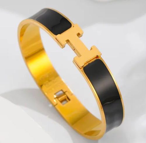 HERMES GOLD BANGLE