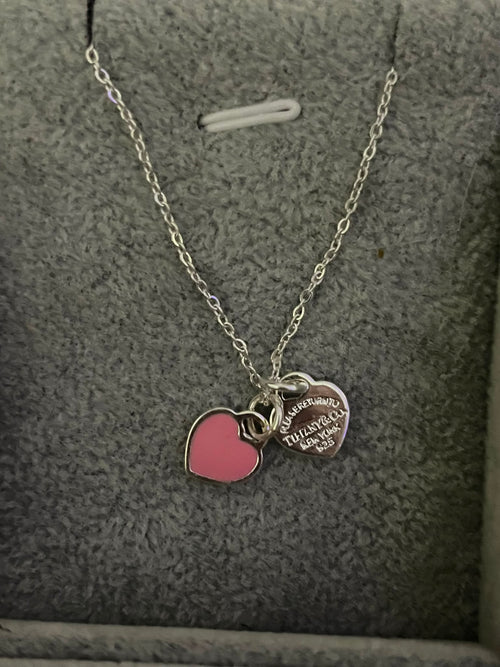 TIFFANY AND CO HEART PENDANT NECKLACE