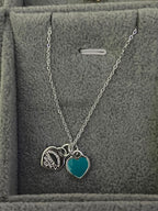 TIFFANY AND CO HEART PENDANT NECKLACE