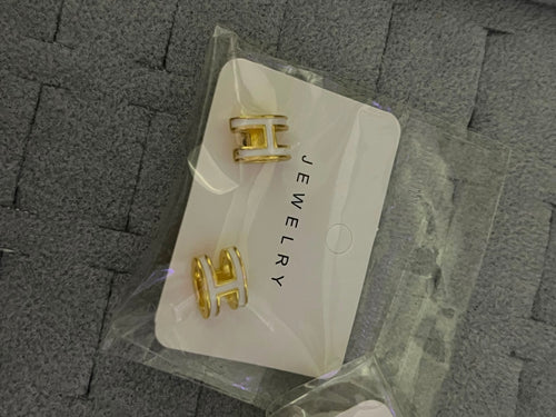 HERMES HUGGIE EARRINGS